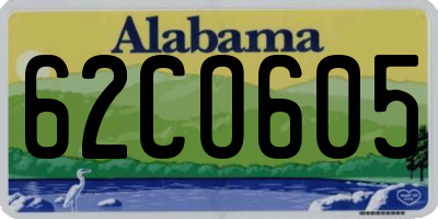 AL license plate 62CO605
