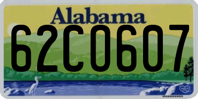 AL license plate 62CO607