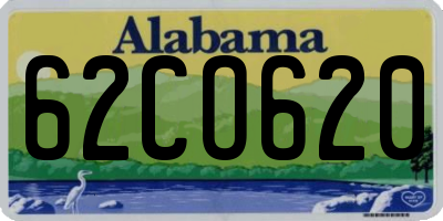 AL license plate 62CO620
