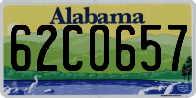 AL license plate 62CO657