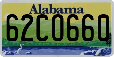 AL license plate 62CO660