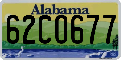 AL license plate 62CO677