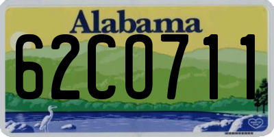 AL license plate 62CO711