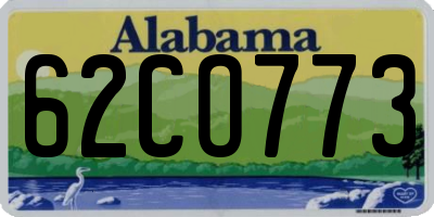 AL license plate 62CO773