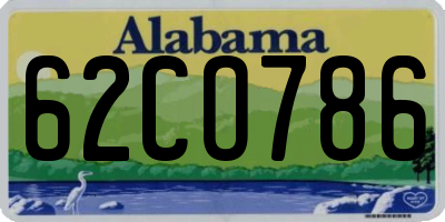 AL license plate 62CO786
