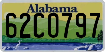 AL license plate 62CO797