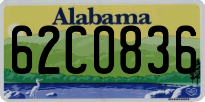 AL license plate 62CO836