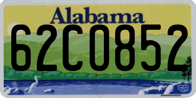 AL license plate 62CO852