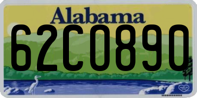 AL license plate 62CO890