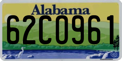 AL license plate 62CO961