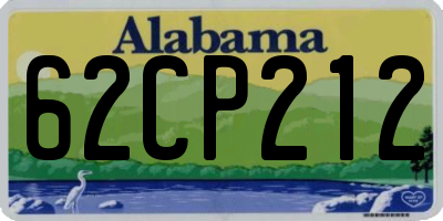 AL license plate 62CP212