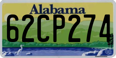 AL license plate 62CP274