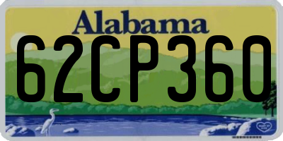 AL license plate 62CP360