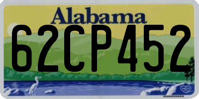 AL license plate 62CP452