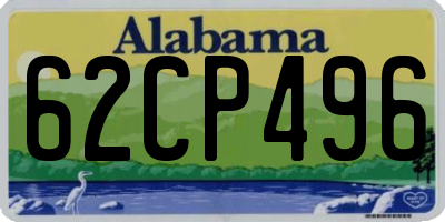 AL license plate 62CP496