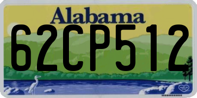 AL license plate 62CP512