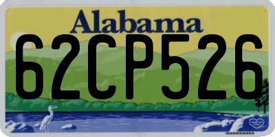 AL license plate 62CP526