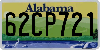 AL license plate 62CP721