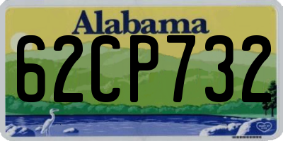 AL license plate 62CP732