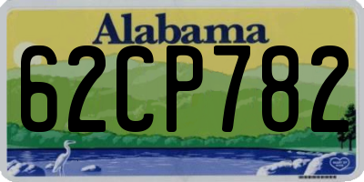 AL license plate 62CP782