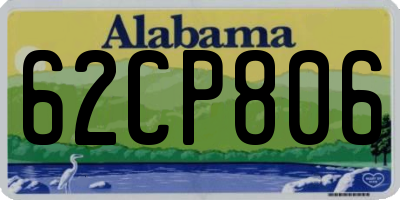 AL license plate 62CP806