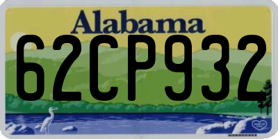 AL license plate 62CP932