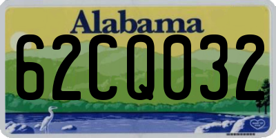 AL license plate 62CQ032