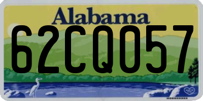 AL license plate 62CQ057