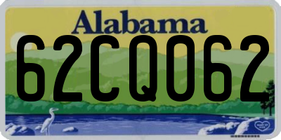 AL license plate 62CQ062