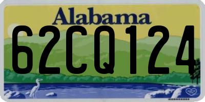 AL license plate 62CQ124