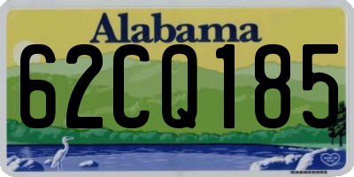AL license plate 62CQ185