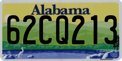 AL license plate 62CQ213