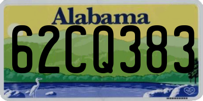 AL license plate 62CQ383