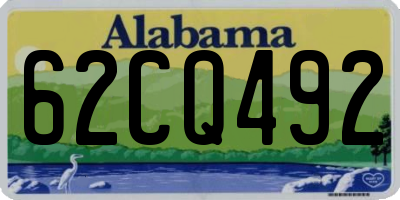 AL license plate 62CQ492