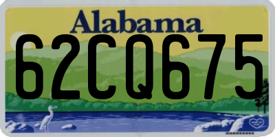 AL license plate 62CQ675