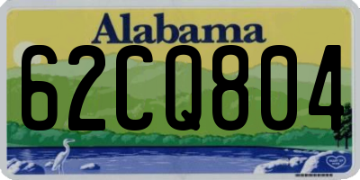 AL license plate 62CQ804