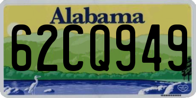 AL license plate 62CQ949