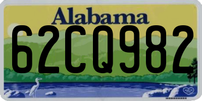 AL license plate 62CQ982