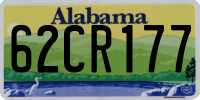 AL license plate 62CR177