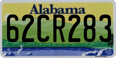 AL license plate 62CR283