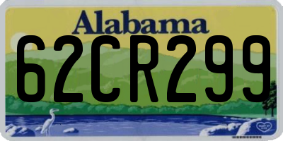AL license plate 62CR299
