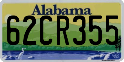 AL license plate 62CR355