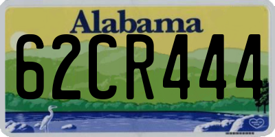 AL license plate 62CR444