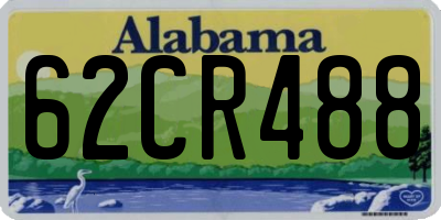 AL license plate 62CR488