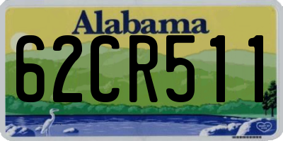 AL license plate 62CR511