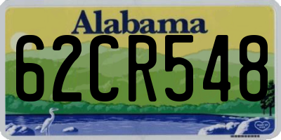 AL license plate 62CR548