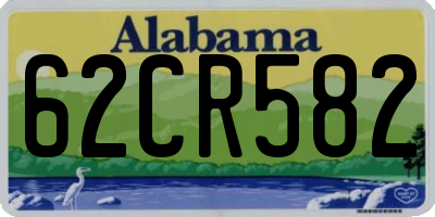 AL license plate 62CR582