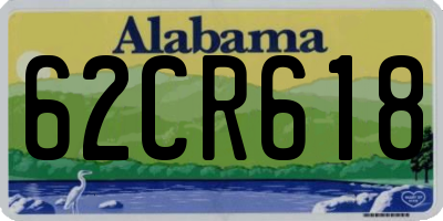 AL license plate 62CR618