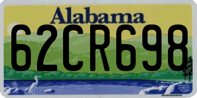 AL license plate 62CR698