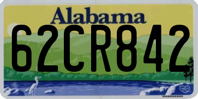 AL license plate 62CR842